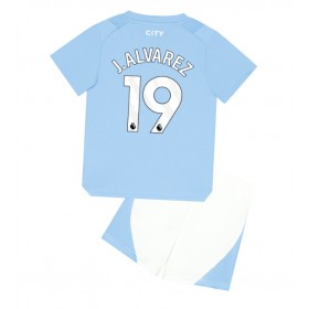 Manchester City Julian Alvarez #19 Domaci Dres za djecu 2023-24 Kratak Rukav (+ Kratke hlače)